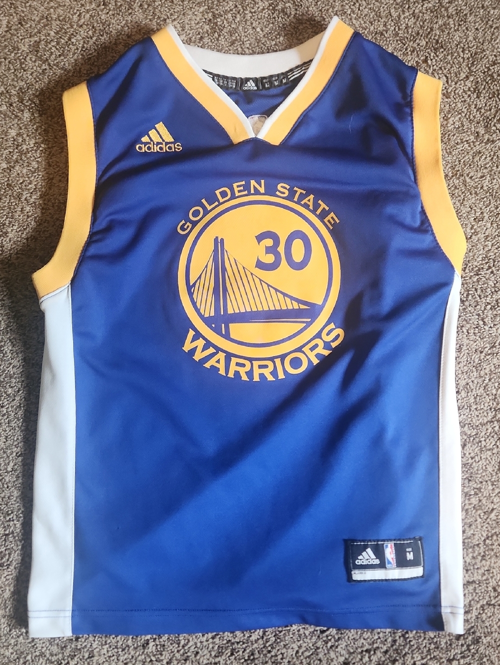 Stephen Curry Golden State Warriors Jersey - Size Boys M